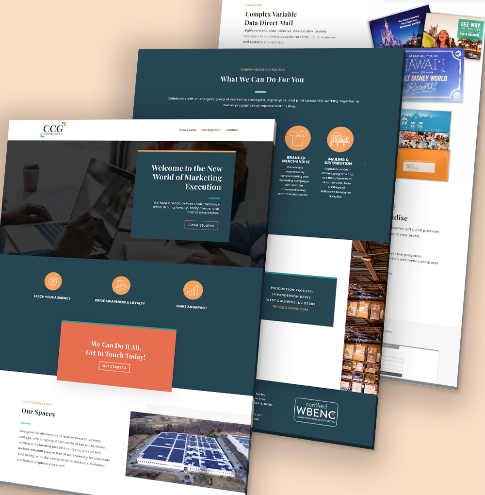 CCG Marketing Services new website redesign